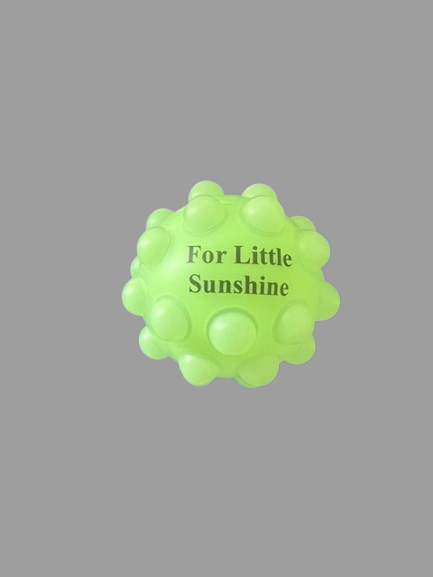 VIP Cognitive Tool:  For Little Sunshine Glow In The Dark Round Push Pop Ball